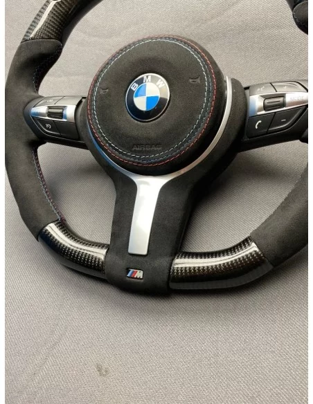  - Steering Wheels - 宝马 F30 F15 F16 F31 碳阿尔坎塔拉方向盘 - 2 - 使用 F30 F15 F16 F31 碳阿尔坎塔拉方向盘升级您的宝马汽车！体验无与伦比的品质和舒适驾驶！✅♨️