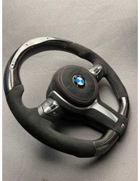  - Steering Wheels - BMW F30 F15 F16 F31 Рульове колесо з карбонової алькантари - 5 - Оновіть свій BMW за допомогою карбонової а