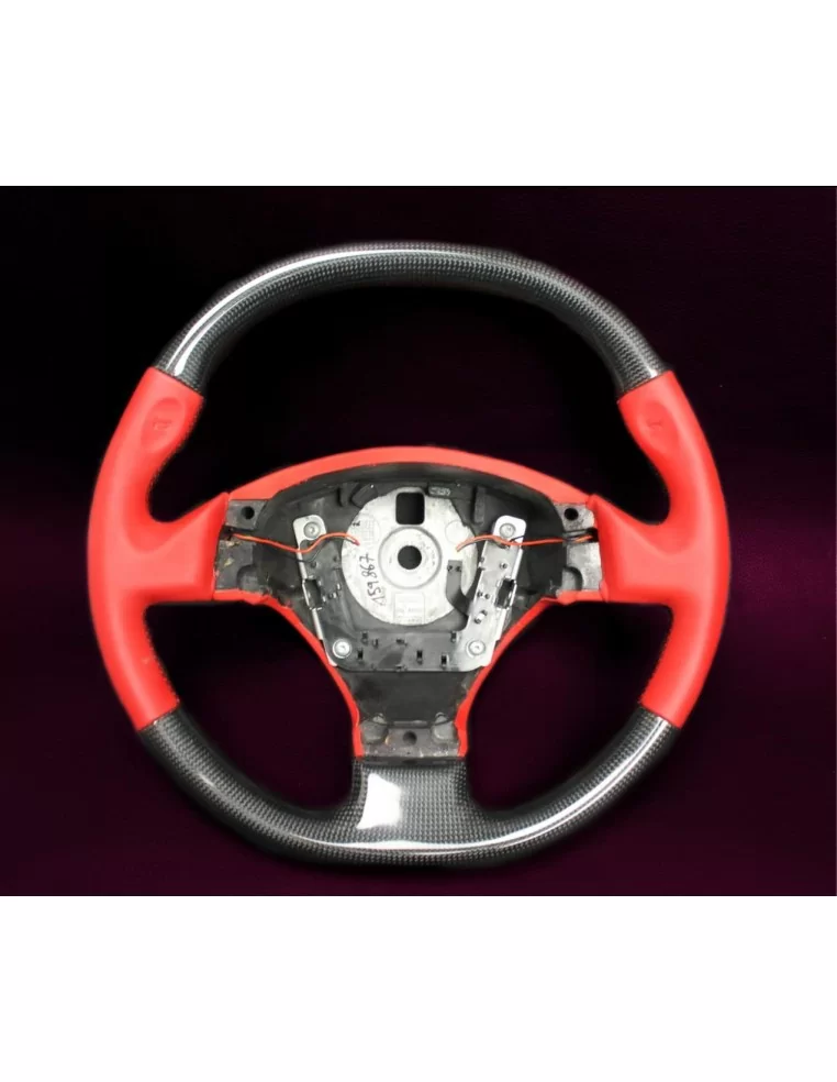  - Steering Wheels - 法拉利 F430 碳红色真皮方向盘 - 1 - 在 Tuneverse 使用我们的碳红色真皮方向盘提升您的法拉利 F430！体验奢华与性能--今天就订购吧！✅✉️