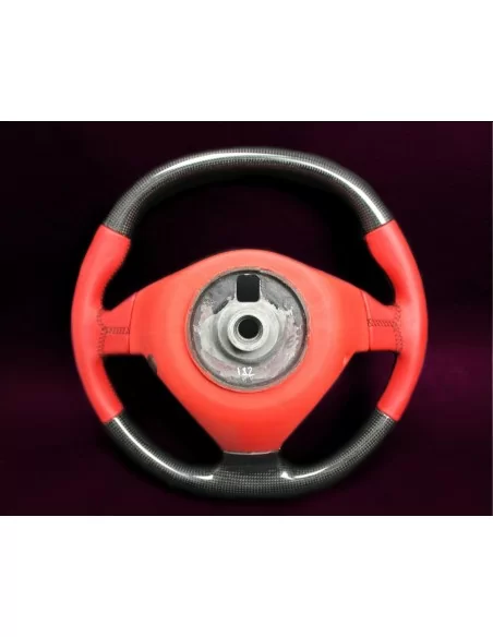  - Steering Wheels - Ferrari F430 Steering Wheel Carbon Red Leather - 2 - Elevate your Ferrari F430 with our Carbon Red Leather 