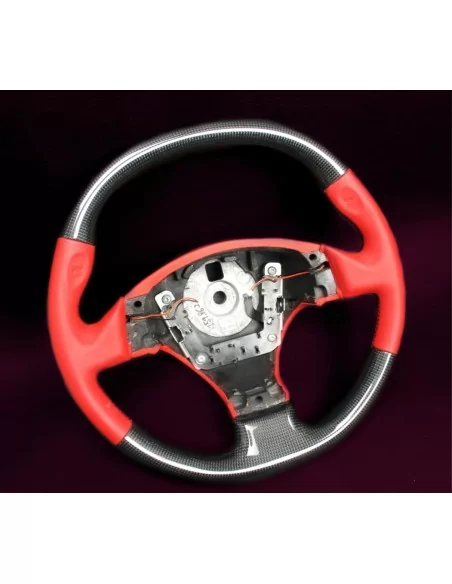  - Steering Wheels - Kierownica Ferrari F430 z czerwonej skóry z włóknem węglowym - 3 - Kierownica Ferrari F430 z czerwonej skór