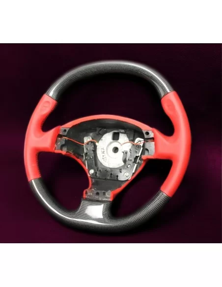  - Steering Wheels - Ferrari F430 Steering Wheel Carbon Red Leather - 4 - Elevate your Ferrari F430 with our Carbon Red Leather 