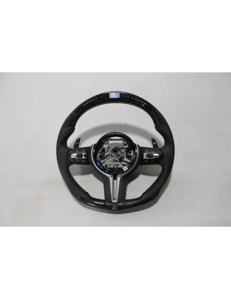  - Steering Wheels - 宝马 F80 F81 F82 F83 F85 F86 M3 M4 M2 X5m X6m 带 LED 面板的碳纤维真皮方向盘 - 1 - 在 Tuneverse 选购宝马 F80 F81 F82 F83 F85 F8