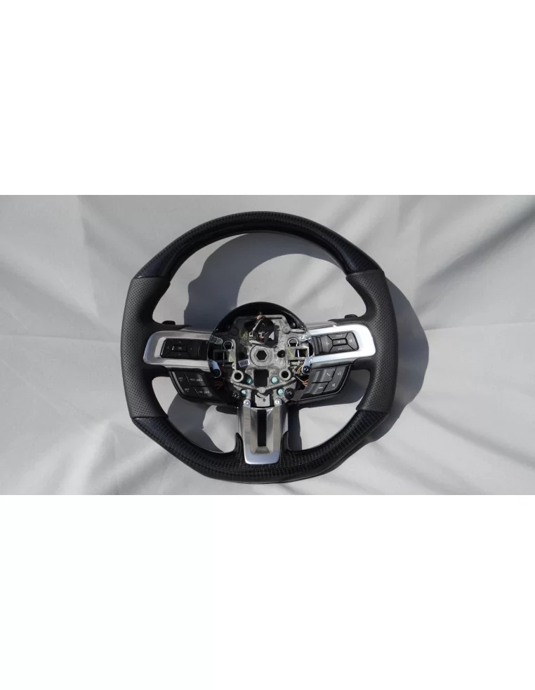  - Steering Wheels - Ford Mustang Shelby GT Steering Wheel Carbon Leather - 1 - Rev up your Ford Mustang Shelby GT with our Carb