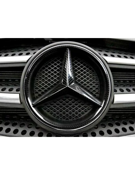  - logo & Emblems - Parrilla delantera de fibra de carbono emblemas estrella insignia para Mercedes-Benz W463a W464 Clase G G-Wa