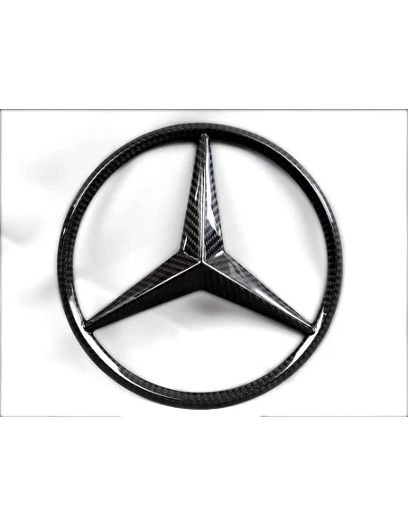  - logo & Emblems - Parrilla delantera de fibra de carbono emblemas estrella insignia para Mercedes-Benz W463a W464 Clase G G-Wa