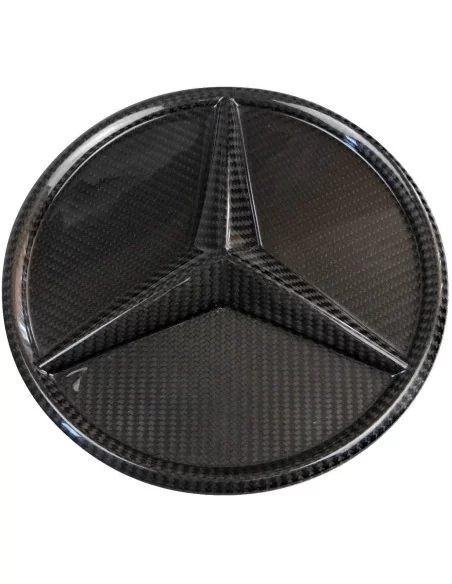  - logo & Emblems - Kohlefaser-Frontgrill Stern massiv Abzeichen Logo-Emblem für Mercedes-Benz W463a W464 G-Klasse G-Wagon - 4 -