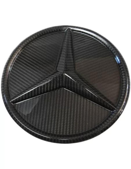  - logo & Emblems - Kohlefaser-Frontgrill Stern massiv Abzeichen Logo-Emblem für Mercedes-Benz W463a W464 G-Klasse G-Wagon - 6 -