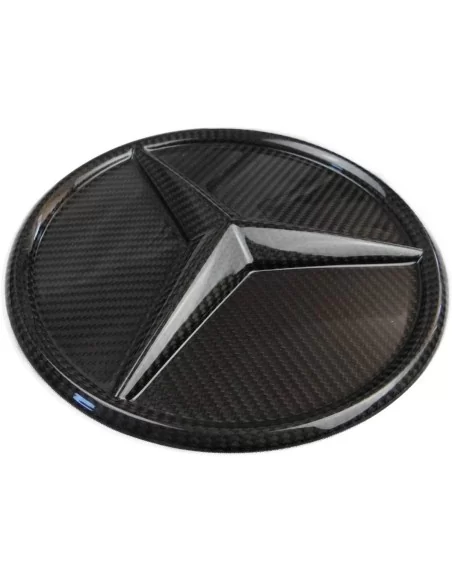  - Logos & Emblems - Carbon fiber front grille star solid badge logo emblem for Mercedes-Benz W463a W464 G-Class G-Wagon - 7 - B