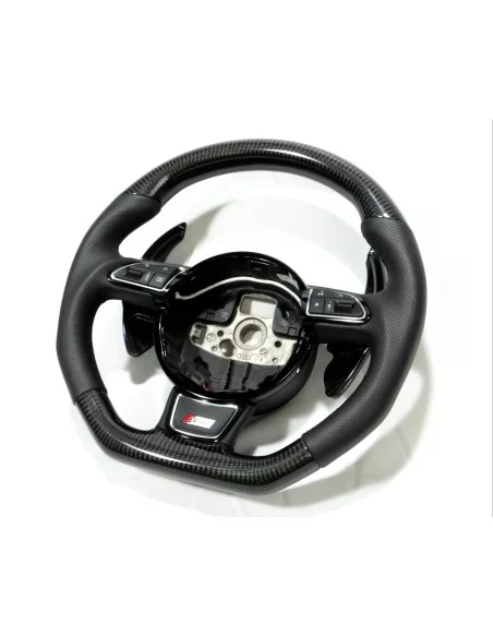  - Steering Wheels - 奥迪 A4 S4 A5 S5 Q5 SQ5 Q7 RS5 RS6 碳纤维真皮方向盘 - 3 - 在 Tuneverse 购买奥迪 A4 S4 A5 S5 Q5 SQ5 Q7 RS5 RS6 方向盘碳纤维皮革！使用优