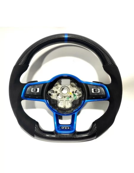  - Steering Wheels - 大众高尔夫 捷达 MK7 A7 碳阿尔坎塔拉方向盘 - 1 - 为您的大众高尔夫或捷达 MK7 A7 配备碳阿尔坎塔拉方向盘。将豪华与顶级性能完美结合，带来无与伦比的驾驶感受！✅