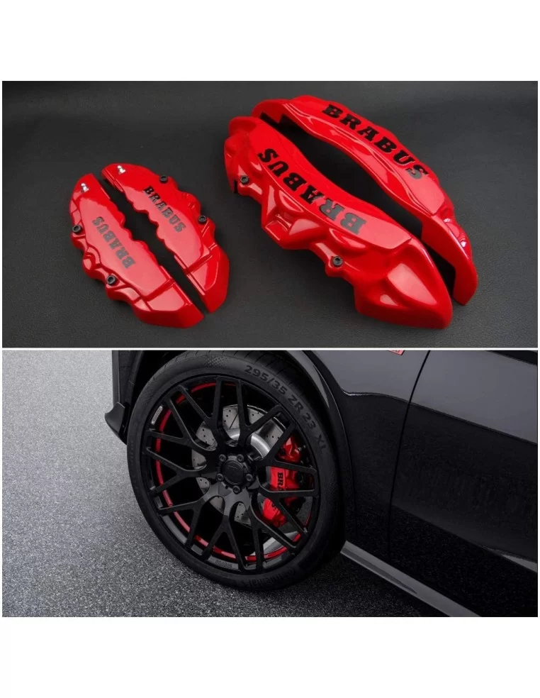  - Mercedes-Benz - Fiberglass red Brabus style brake caliper covers for Mercedes-Benz G-Class W463 - 1 - Buy fiberglass red Brab