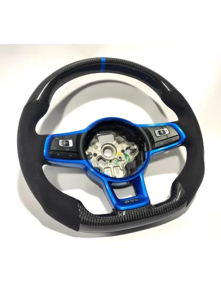  - Steering Wheels - 大众高尔夫 捷达 MK7 A7 碳阿尔坎塔拉方向盘 - 4 - 为您的大众高尔夫或捷达 MK7 A7 配备碳阿尔坎塔拉方向盘。将豪华与顶级性能完美结合，带来无与伦比的驾驶感受！✅