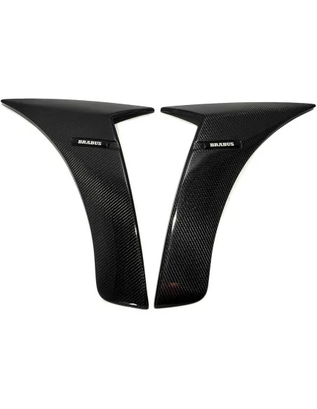  - Mercedes-Benz - Mercedes W222 2013-2020 S Class Carbon Fiber Fender Covers Flaps Fangs Compatible with Brabus Style Rocket 90