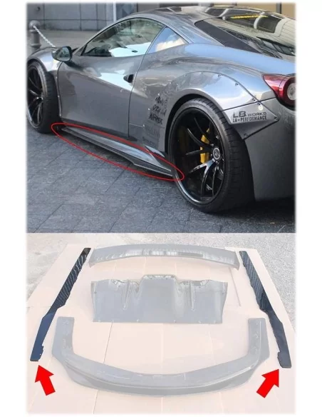  - Ferrari - Ferrari 458 Italia Liberty Walk carbon side skirts - 1 - Upgrade your Ferrari 458 Italia with Liberty Walk carbon s