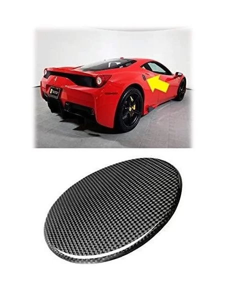  - Ferrari - Ferrari 488 Fuel cap carbon cover - 1 - Upgrade your Ferrari 488 with a sleek carbon fuel cap cover, combining styl