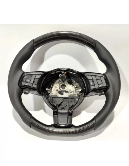  - Steering Wheels - Jaguar F-Type XF Steering Wheel Carbon Leather - 1 - Elevate your Jaguar F-Type or XF with our Carbon Leath