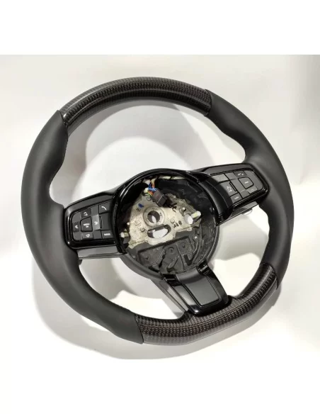  - Steering Wheels - Jaguar F-Type XF Steering Wheel Carbon Leather - 3 - Elevate your Jaguar F-Type or XF with our Carbon Leath