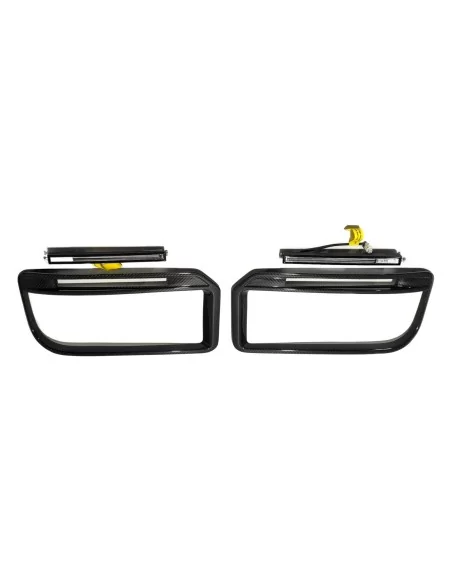  - Mercedes-Benz - Сarbon fiber front bumper frames insertions with led lights Widestar Brabus for Mercedes-Benz W463A G… - 4 - 