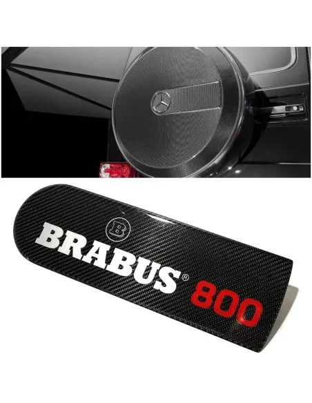  - logo & Emblems - Emblemat z włókna węglowego na tylną osłonę koła zapasowego BRABUS 800 Mercedes-Benz W463A W464 G-Class G-Wa