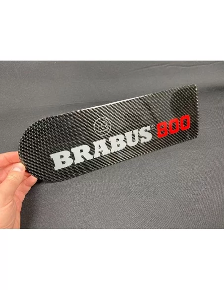  - logo & Emblems - Badge en fibre de carbone emblème logo pour roue de secours arrière BRABUS 800 Mercedes-Benz W463A W464 G-Cl