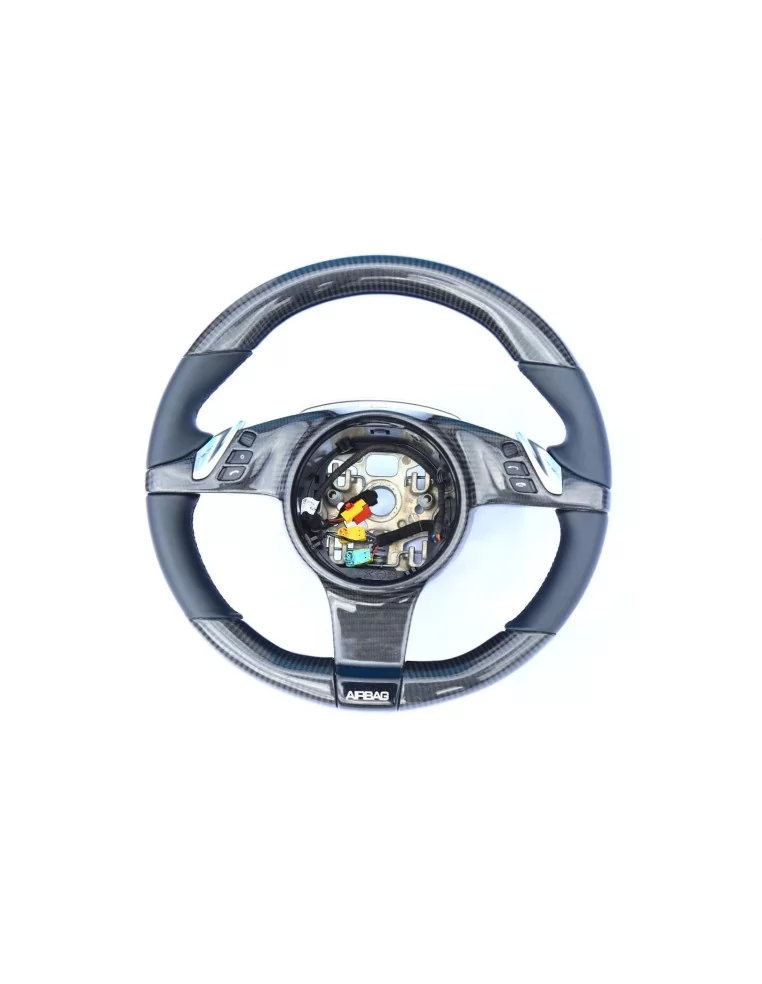  - Steering Wheels - 保时捷卡宴碳纤维真皮方向盘 - 1 - 这款高级碳纤维真皮方向盘可提升您的保时捷卡宴的档次，集豪华与性能于一身，为您带来非凡的驾驶体验！✉️✏️