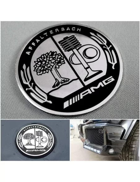  - logo & Emblems - Badge metallico con logo AMG Affalterbach Style per auto Mercedes-Benz - 1 - Acquista il logo metallizzato A