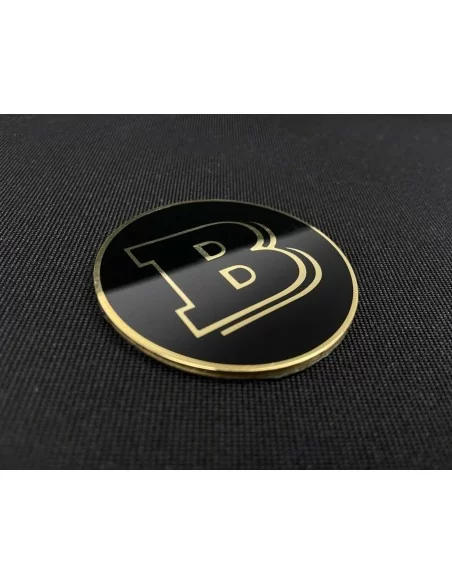  - Logos & Emblems - Black Metallic Hood Scoop Golden Badge Logo Emblem for Mercedes-Benz cars - 3 - Buy the Black Metallic Hood