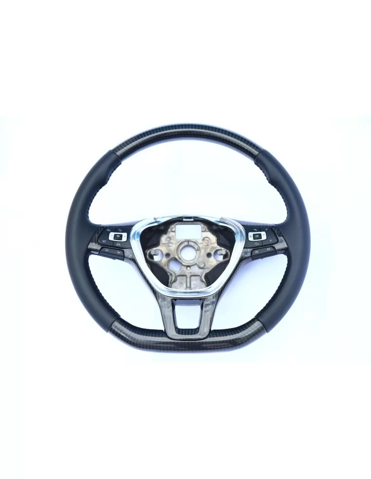  - Steering Wheels - 大众帕萨特 B7 碳纤维真皮方向盘 - 1 - 大众帕萨特 B7 方向盘采用优质碳纤维皮革制成，时尚感十足，可提升您的驾驶体验！✉️✏️