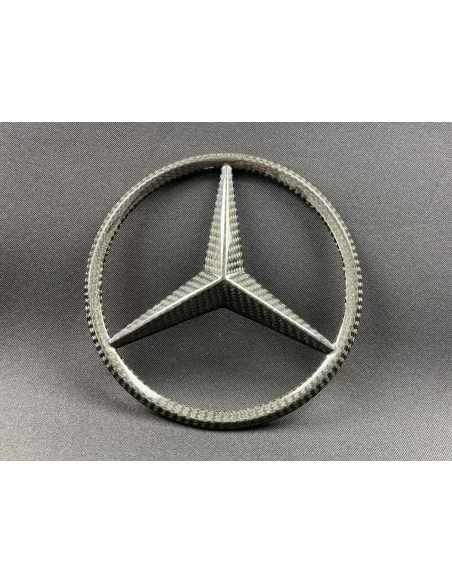  - Logos & Emblems - Carbon fiber front grille star style badge logo emblem for Mercedes-Benz cars - 6 - Buy the Carbon Fiber Fr