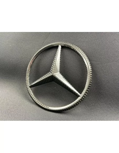  - Logos & Emblems - Carbon fiber front grille star style badge logo emblem for Mercedes-Benz cars - 8 - Buy the Carbon Fiber Fr