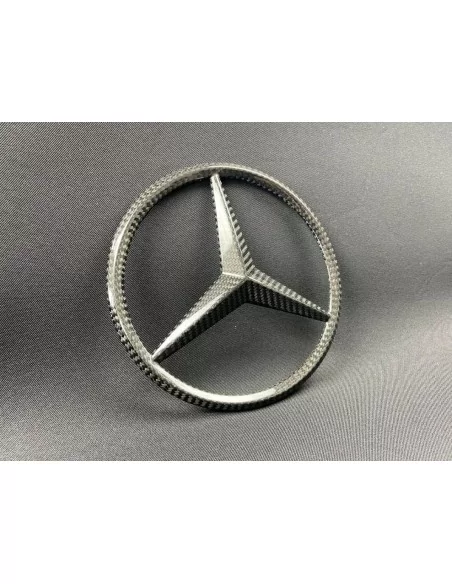  - Logos & Emblems - Carbon fiber front grille star style badge logo emblem for Mercedes-Benz cars - 9 - Buy the Carbon Fiber Fr