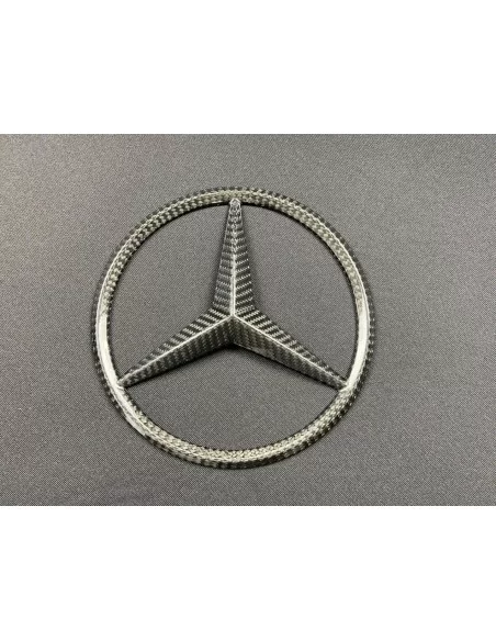  - Logos & Emblems - Carbon fiber front grille star style badge logo emblem for Mercedes-Benz cars - 10 - Buy the Carbon Fiber F