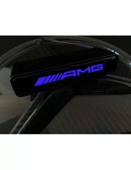  - Logos & Emblems - AMG Style BLUE Front Grille Badge Led Illuminated Logo for Mercedes-Benz cars - 3 - Buy AMG Style BLUE Fron