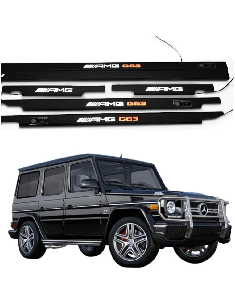  - Mercedes-Benz - Metallic AMG G63 LED Illuminated Door Sills for Mercedes-Benz G-Class W463 - 1 - Buy metallic AMG G63 LED ill