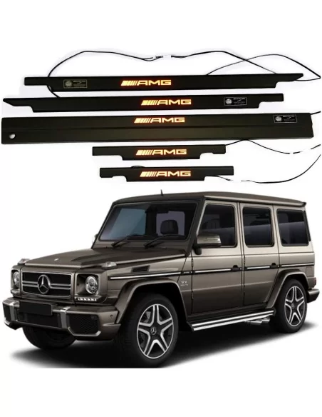  - Mercedes-Benz - Metallic AMG LED Illuminated Door Sills for Mercedes-Benz W463 G-Class - 1 - Buy metallic AMG LED illuminated