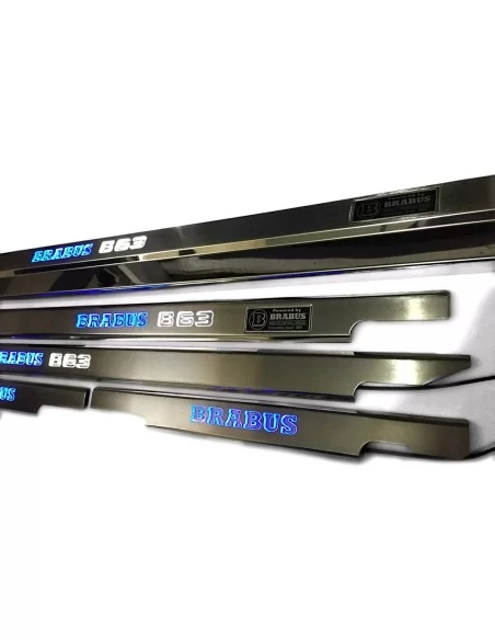  - Mercedes-Benz - Metallic Brabus B63 LED Illuminated Door Sills for Mercedes-Benz G-Wagon W463 5 pcs - 2 - Buy metallic Brabus