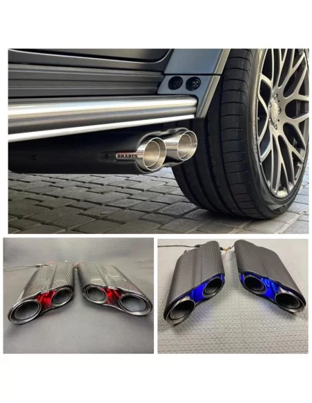  - Mercedes-Benz - Brabus style exhaust pipes mufflers Rocket Edition for Mercedes-Benz W463A W464 G-Class - 1 - Enhance your Me