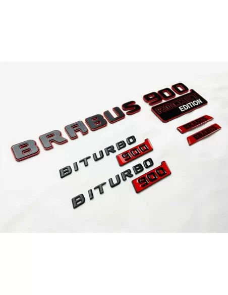  - Logos & Emblems - Metallic Brabus Rocket G900 style emblem badges set for Mercedes-Benz W463A W464 G-Class - 2 - Buy Metallic