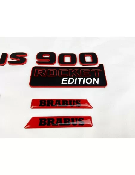  - Logos & Emblems - Metallic Brabus Rocket G900 style emblem badges set for Mercedes-Benz W463A W464 G-Class - 5 - Buy Metallic