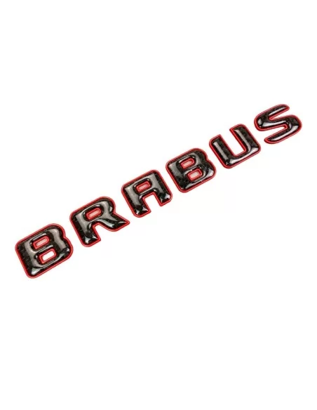  - Logos & Emblems - Brabus ROCKET style emblem logo red metallic with carbon for Mercedes-Benz W463A W464 G-Class - 1 - Buy Bra