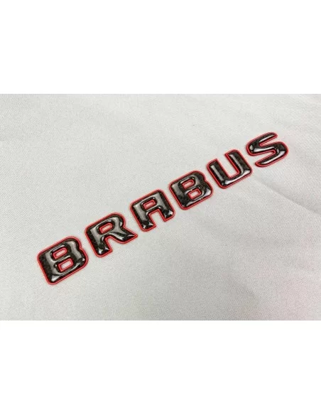  - logo & Emblems - Brabus ROCKET Style Emblem Logo rot metallic mit Carbon für Mercedes-Benz W463A W464 G-Klasse - 2 - Brabus R