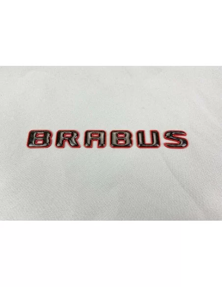  - logo & Emblems - Brabus ROCKET Style Emblem Logo rot metallic mit Carbon für Mercedes-Benz W463A W464 G-Klasse - 3 - Brabus R