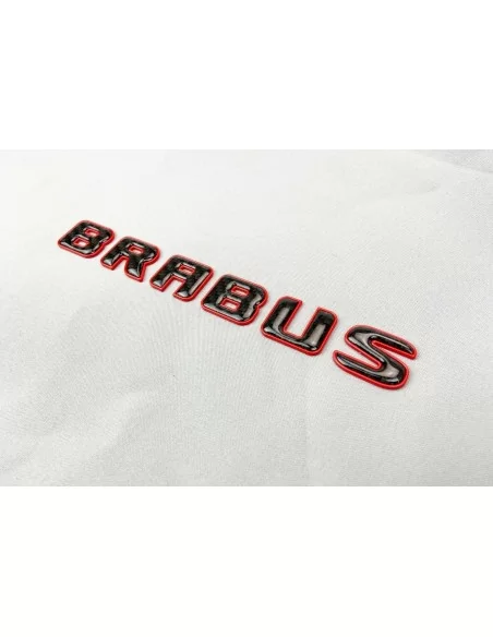  - logo & Emblems - Brabus ROCKET Style Emblem Logo rot metallic mit Carbon für Mercedes-Benz W463A W464 G-Klasse - 5 - Brabus R