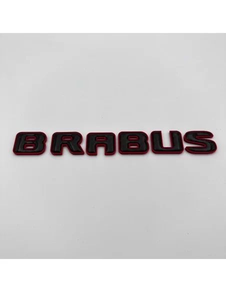  - logo & Emblems - Brabus ROCKET Style Emblem Logo rot metallic mit Carbon für Mercedes-Benz W463A W464 G-Klasse - 10 - Brabus 