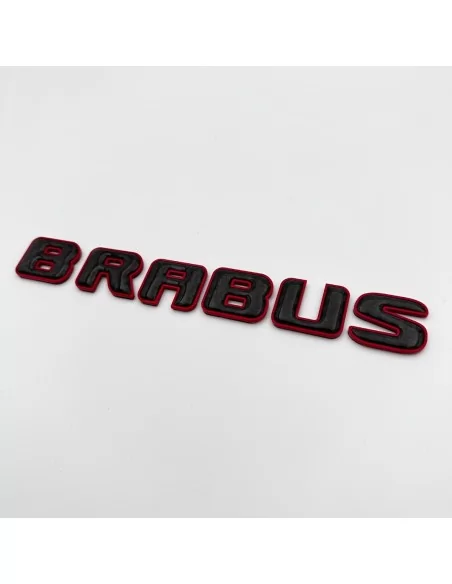  - logo & Emblems - Brabus ROCKET Style Emblem Logo rot metallic mit Carbon für Mercedes-Benz W463A W464 G-Klasse - 11 - Brabus 