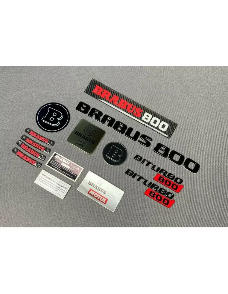  - Logos & Emblems - Brabus 800 badges stickers emblems logo set for Mercedes-Benz W463 G-Class - 1 - Get the Brabus 800 badges 