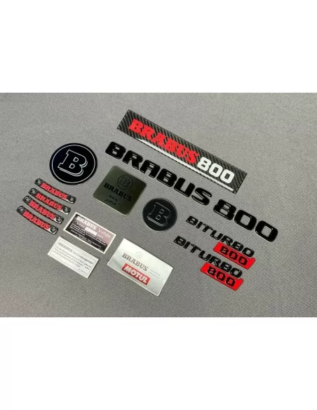  - logo & Emblems - Brabus 800 Plaketten Aufkleber Embleme Logo Set für Mercedes-Benz W463 G-Klasse - 1 - Holen Sie sich die Bra