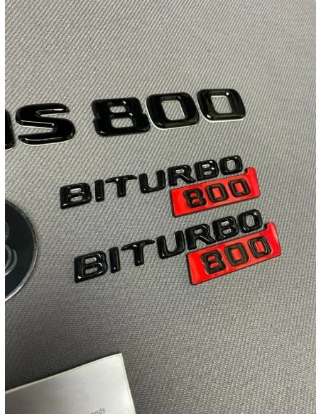  - logo & Emblems - Brabus 800 Plaketten Aufkleber Embleme Logo Set für Mercedes-Benz W463 G-Klasse - 3 - Holen Sie sich die Bra