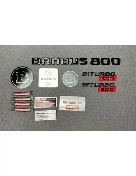  - logo & Emblems - Brabus 800 Plaketten Aufkleber Embleme Logo Set für Mercedes-Benz W463 G-Klasse - 4 - Holen Sie sich die Bra